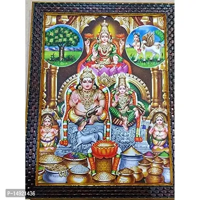 Kuber Lakshmi Wood Photo Frame