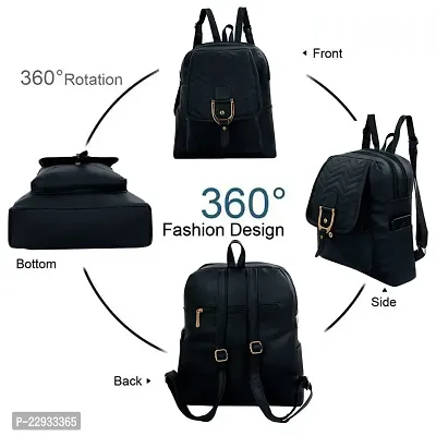 Classy Solid Backpacks  for Girls-thumb3