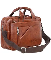 Classy Solid Messenger/Laptop Bags for Men-thumb1