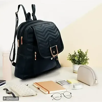 Classy Solid Backpacks  for Girls-thumb0