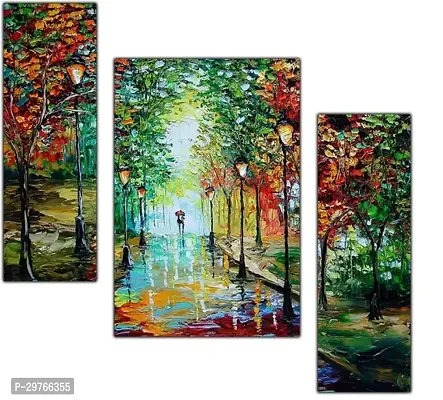 Set Of 3 Natural Art Beautiful Painting-thumb0