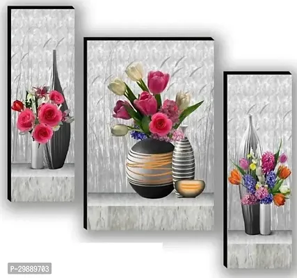 Wall Decoration Paintings for Home Decoration Paintings for Living Room Set of 3-thumb0