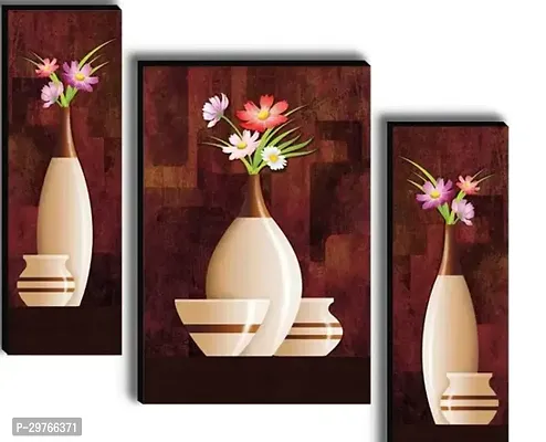 Flower Pot Wall Painting set of 3-thumb0