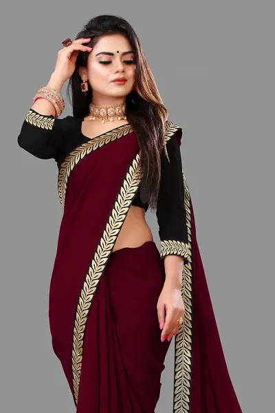 Hot Selling Art Silk Saree with Blouse piece