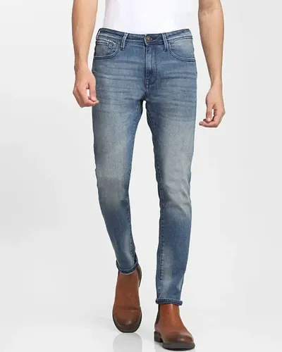 Stylish Denim Regular Fit Mid-Rise Jeans For Men