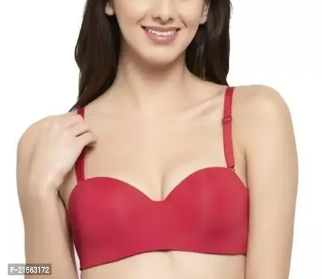 Women's Nylon Red Solid Casual Bra for Inner Wear at Rs 395/piece in Noida