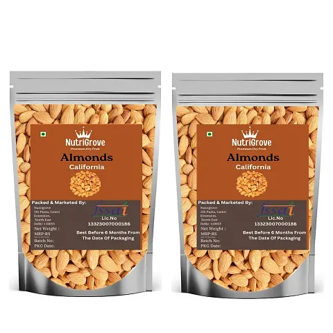 Nutrigrove California Almond Pack Of 2 Each 100 Gram Pack