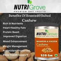 NutriGrove Roasted  Salted Cashew 250 Gram-thumb2