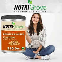 NutriGrove Roasted  Salted Cashew 250 Gram-thumb1