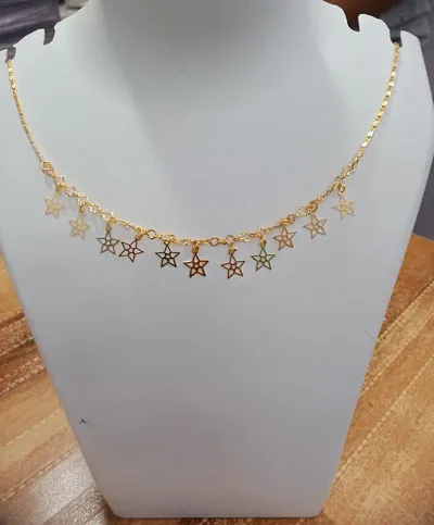 Fancy Golden Daily Wear Necklace For Womens