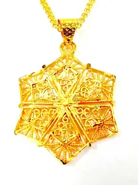 Trendy Beautiful Gold-Plated Women Pendant With Chain-thumb1