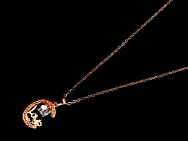 Nawab Collection Trendy Fashionable Attractive Rose Gold Pendant Set For Women-thumb1