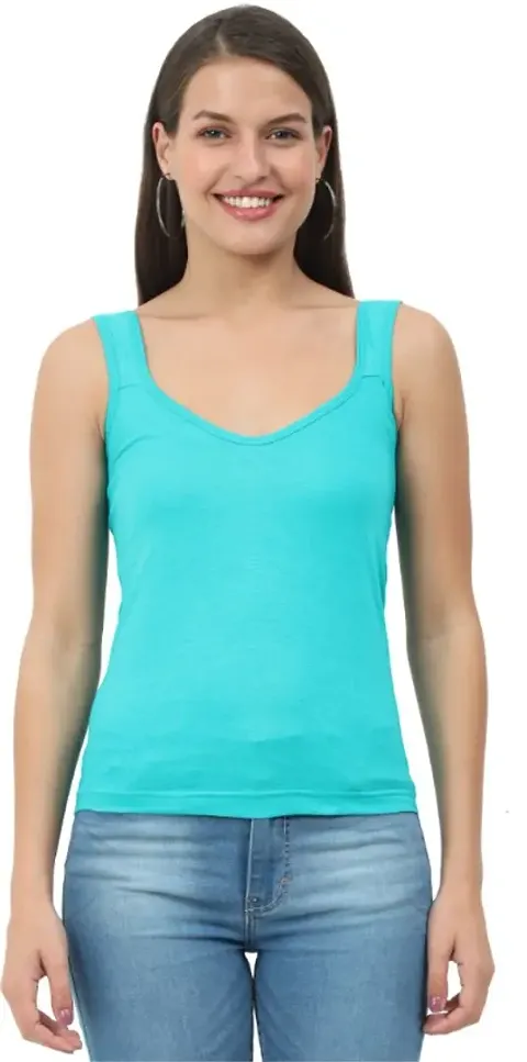 Stylish Solid Tank Top For Women