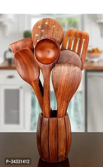 Wooden kitchen spoon set-thumb0