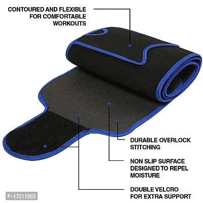 Classic Sweat Slim Belt Pocket Adjustable Sweat Slim Belt Waist Trainer For Abs Exercise For Men Women Blue Color Free Size-thumb3