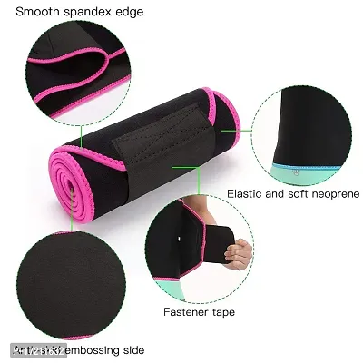 Classic Sweat Slimming Belt For Men And Women Sweat Slim Belt Neoprene Lower Back Posture Free Size Black And Pink Color-thumb4