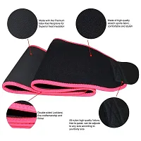 Classic Waist Trimmer Sweat Belt Neoprene Body Shaper Lumber Support Belt Back Brace For Lower Back Pain Unisex Pink-thumb3