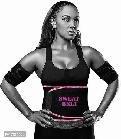 Buy Classic Sweat Slim Belt For Men And Women Tummy Trimmer Body Shapewear  Sauna Waist Trainer Adjustable Sweat Belt Black Pink Color Online In India  At Discounted Prices