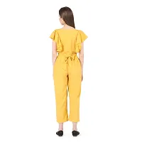 Classic Polyester Solid Jumpsuit-thumb2