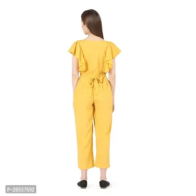Classic Polyester Solid Jumpsuit-thumb3