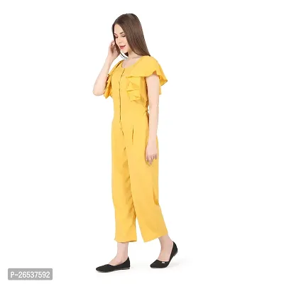 Classic Polyester Solid Jumpsuit-thumb5