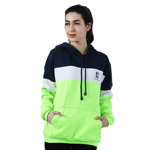 Chanda Khuba Women's Sweatshirt Full Sleeve Kangaroo Pocket Pullover Hoodies - CKHD-G-02