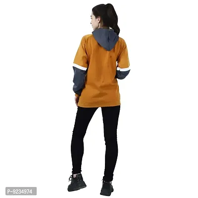 Chanda Khuba Women's Sweatshirt Full Sleeve Kangaroo Pocket Pullover Hoodies - CKHD-G-06-thumb2