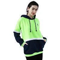 Chanda Khuba Women's Sweatshirt Full Sleeve Kangaroo Pocket Pullover Hoodies - CKHD-G-06-thumb3