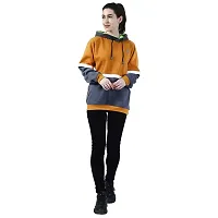 Chanda Khuba Women's Sweatshirt Full Sleeve Kangaroo Pocket Pullover Hoodies - CKHD-G-06-thumb2