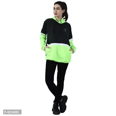 Chanda Khuba Women's Sweatshirt Full Sleeve Kangaroo Pocket Pullover Hoodies - CKHD-G-06-thumb3