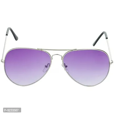 HRINKAR Trail Blazer Pilot Violet Lens and Silver Frame Sunglasses for Men and Women - HRS-N-08-thumb2