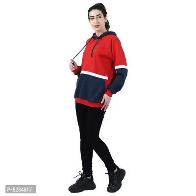 Chanda Khuba Women's Sweatshirt Full Sleeve Kangaroo Pocket Pullover Hoodies - CKHD-G-06-thumb3