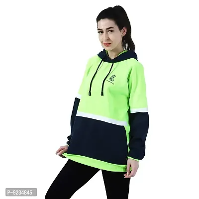 Chanda Khuba Women's Sweatshirt Full Sleeve Kangaroo Pocket Pullover Hoodies - CKHD-G-06-thumb3