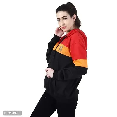 Chanda Khuba Women's Sweatshirt Full Sleeve Kangaroo Pocket Pullover Hoodies - CKHD-G-02-thumb5