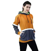 Chanda Khuba Women's Sweatshirt Full Sleeve Kangaroo Pocket Pullover Hoodies - CKHD-G-06-thumb3