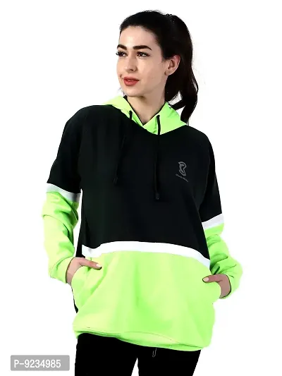 Chanda Khuba Women's Sweatshirt Full Sleeve Kangaroo Pocket Pullover Hoodies - CKHD-G-06