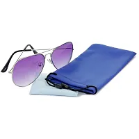 HRINKAR Trail Blazer Pilot Violet Lens and Silver Frame Sunglasses for Men and Women - HRS-N-08-thumb3