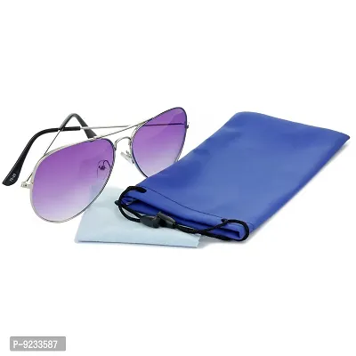 HRINKAR Trail Blazer Pilot Violet Lens and Silver Frame Sunglasses for Men and Women - HRS-N-08-thumb4