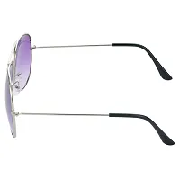 HRINKAR Trail Blazer Pilot Violet Lens and Silver Frame Sunglasses for Men and Women - HRS-N-08-thumb2