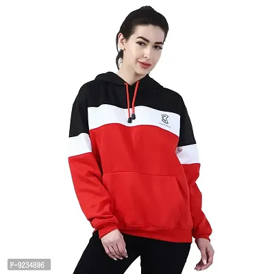 Chanda Khuba Women's Sweatshirt Full Sleeve Kangaroo Pocket Pullover Hoodies - CKHD-G-02