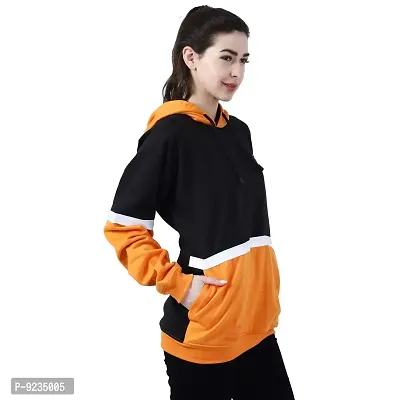 Chanda Khuba Women's Sweatshirt Full Sleeve Kangaroo Pocket Pullover Hoodies - CKHD-G-06-thumb4