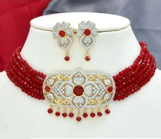 Trendy Brass Choker Set for Women