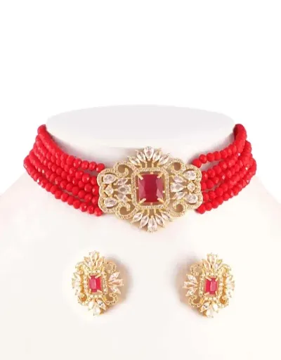 princess and colorful choker jewellery set