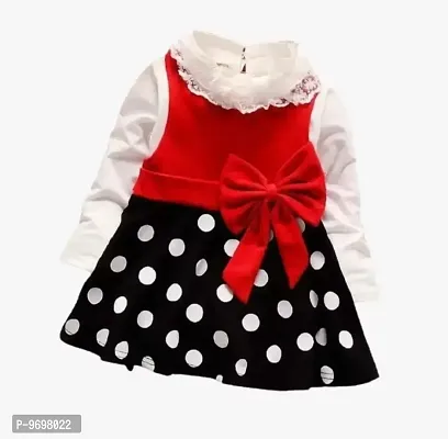 Baby Girls Party Printed Cotton Lycra Blend Frocks-thumb0