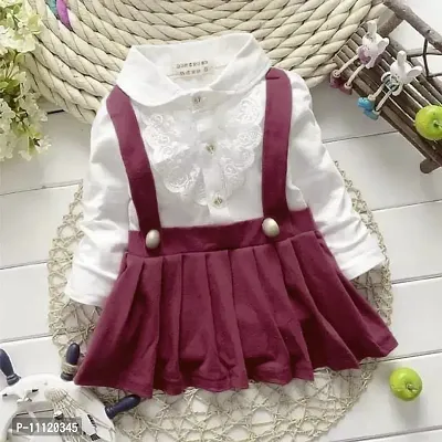 Baby Girls Mini/Short Casual Dress  (Multicolor, Full Sleeve)-thumb0