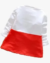 Girls Midi/Knee Length Party Dress  (Red, Full Sleeve)-thumb1