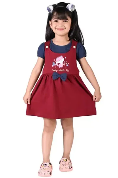 Baby Girls Below Knee Casual Dress (Multicolor, Cap Sleeve)