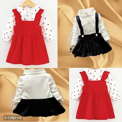 Baby Girls Party Cotton Lycra Blend Frocks  Clothing sets