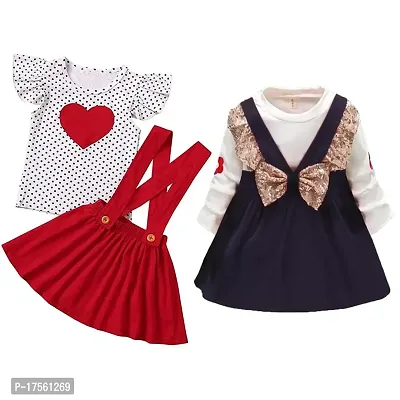 Baby Girls Party Cotton Lycra Blend Frocks  Clothing sets