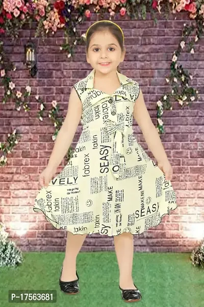 Girls Midi/Knee Length Party Dress-thumb0